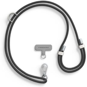 RhinoShield Waterproof and Durable TPU Crossbody Phone Lanyard | Extra loop to hang Airpods, Keys (Landyard Card Included)