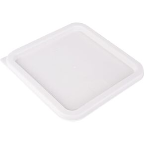 Restaurantware - LID ONLY: Met Lux 9 x 9 Inch White Plastic Lid, 1 Durable Storage Container Lid - Fits 6 And 8 Quarts, Pull-Corner Tab, Food Storage Container Lid, For Securing The Contents