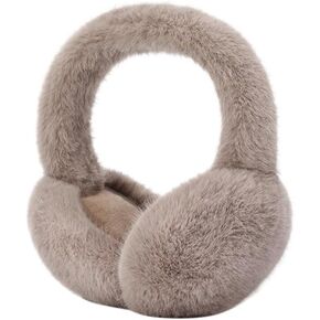 Winter Ear Muffs Faux Fur Warm Earmuffs Cute Ear Cover Foldable Ear Warmers Cold Weather Earmuffs for Women Girls