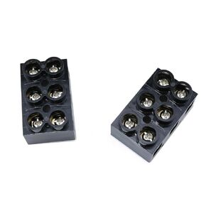 Dookoe-500V 60A 3 Position Double Row Screw Terminal Block-2pcs