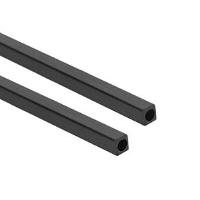 uxcell Carbon Fiber Square Tube 4x4x3mm Inner Round Dia. 200mm Length Pultruded Carbon Fiber Tubing for RC Airplane 2 Pcs