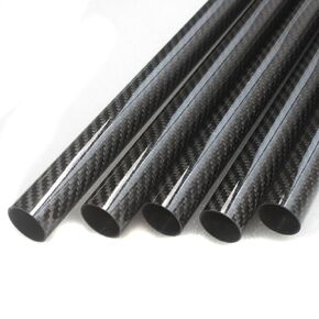 rchobbyhouse 2PC Roll Wrapped Carbon Fiber Tube Glossy Surface 8mm 10mm 12m 14mm 16mm 18mm 20mm 22mm