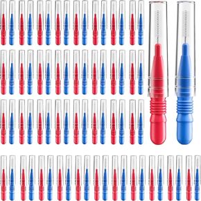 VINSULLA Interdental Brush,Toothpick Tooth Flossing Head Oral Dental Hygiene Brush, Braces Cleaning kit (2.5mm/3mm) 72 Count