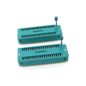 2 x DIP Pin Length 4mm 40 Pin Universal ZIF IC Socket Lock Socket 2.54mm Pitch