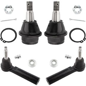 YMAUGP 2x Front Outer Tie Rod End Link ES800223 2x Front Suspension Lower Ball Joint K6541 For Cadillac Escalade ESV Escalade 2007-2014 for Chevrolet Avalanche Silverado 1500 2007-2013 ES800223 K6541