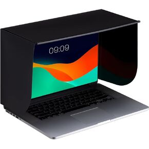 kwmobile Laptop Sun Shield - Shade for Laptop Computer Screen Glare Protection for Outdoor Working Outside - Laptop Visor Sun Cover - for 15" Laptops