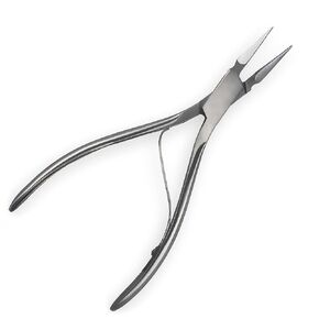 SURGICAL ONLINE Virtus Splinter Forceps 6" Straight Serrated FINE Point, Spring Action