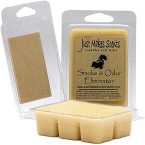 2 Pack - Smoke and Odor Eliminator Scented Wax Melts - Odor Eliminating Scented Candles for Home - Neutralizes Cigarette, Food, and Pet Smells - Hand Poured in The USA by Just Makes Scents