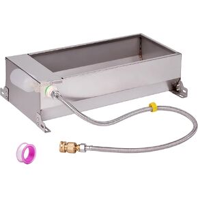Automatic Livestock Water Trough 304 Stainless Steel Animal Water Dispenser with Float Valve Kit Large Breed Outdoor Automatic Dog Water Bowl Auto Filling Horse Trough for Dog Horse Pig Cow Goat