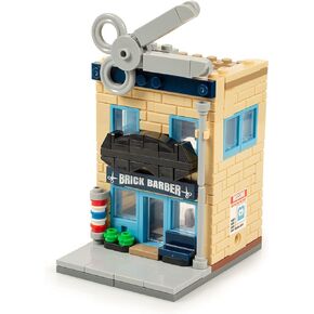 Brick Loot Barber Barbershop Building Brick Set. 196 Pieces 100% Compatible, fits Lego and Other Major Brick Brands in Kuwait