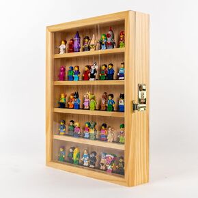 Matterkids Minifigure عرض القضية، ليغو بناء كتلة لعبة مصغرة الشكل عرض حالة ليغو مصغرة الشكل عرض حالة Minifig عرض حالة مصغرة الشكل خزانة العرض، رقم قفل (أسود)