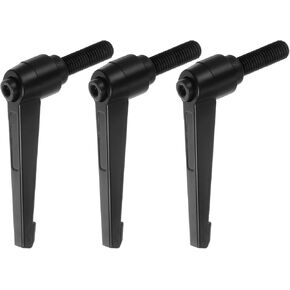 HARFINGTON 3 قطع مقابض ذراع تثبيت قابلة للتعديل M12 × 50 مم مقابض براغي دوارة قفل سريع الفك بمقبض زر ضغط بسقاطة، أسود in Kuwait