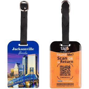 tag8 Bag Security Tag | ST. Augustine Florida Bag Luggage tag with Airport Tracer Code | Stop Losing, Start Tagging