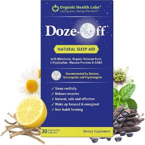 Doze-Off Natural Sleep Aid, 60 Veggie Capsules - Organic Health Labs