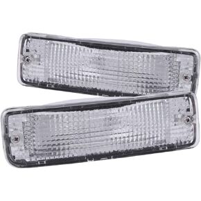 Anzo USA 511019 Toyota Chrome Clear w/Amber Reflectors Bumper Light Assembly - (Sold in Pairs)
