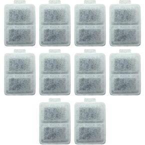 PET STANDARD Replacement Small Water Filter Compatible With Whisker City® Automatic Pet Fountain, Pack of 10