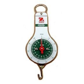 OHAUS 80000018 8008-MN Pull Type Spring Scale, 5000 g/50 N Capacity, 100 g/1 N Readability