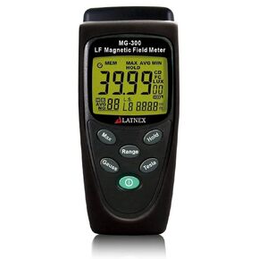LATNEX MG-300 LF Magnetic Field Meter, Measures EMF from High-Power Transmission Lines, Appliances, Electrical Wires - Perfect for EMF Home Inspections