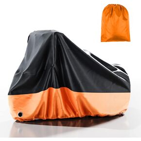 NAIZEA Bike Cover, Waterproof Outdoor Storage Bicycle Cover Adult Tricycle Cover Motorcycle Covers, Heavy Duty Ripstop Material, Rain Sun UV Dust Wind Proof with Lock Hole & Storage Bag