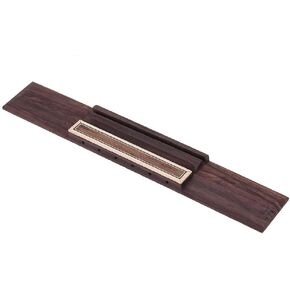 Dilwe Guitar Cattle Bone Saddle Guitar Rosewood Bridge Guitar Nut Set Replacement Accessory for Classical Guitar