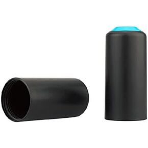 قطعتان من براغي بطارية الميكروفون البديلة على الغطاء/الغطاء/الكوب لجهاز Shure PGX/SLX Wireless (أسود)