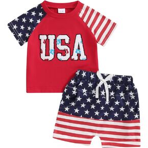 FIOMVA Toddler Baby Girl Summer Clothes Outfits 0 3 6 9 12 18 24Months 2t 3t Letter Short Sleeve Top Shirt+Short Pants Set