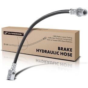 A-Premium Rear Center Brake Hydraulic Hose Compatible with Select Buick, Cadillac, Chevy, Oldsmobile and Pontiac models - C10, C20, C30, Camaro, Impala, R10, R20, Bonneville, Firebird, Seville, Jimmy