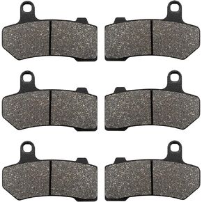 Front and Rear Brake Pads for Harley Road Glide 2008-2021, FLHX Street Glide 2008-2022, Road King 2008-2022, FLHTCU Ultra Classic Electra Glide 2008-2015