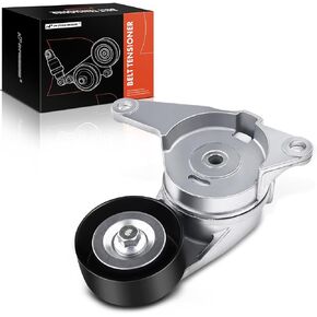 A-Premium Belt Tensioner Assembly with Pulley Compatible with Chevrolet Equinox Impala Malibu Camaro & GMC Acadia Terrain & Cadillac CTS & Buick Allure & Pontiac G6 & Saab 9-3, Replace# 12575509