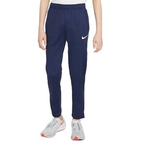 Nike Older Boy's Dri-FIT Athletic Training/Running/Basketball Lightweight Sweatpants, Midnight Navy/White, Mesh Side Panels, 2 Pockets, Tapered Leg, Style CU9305/Color 410, Size Medium (10-12)