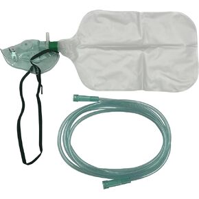 1pk Pediatric Elongated Non-Rebreather Oxygen Mask w/6.8Ft Crush Resistant Tubing