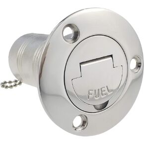 NRC&XRC 1-1/2"(38mm) Boat Fuel Deck Fill/Filler with Keyless Cap 1-1/2" Marine 316 Stainless Steel Hardware for Boat Yacht Caravan