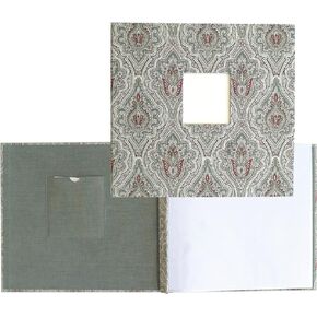 Anna Griffin Happy Scrapbook Album - Fabric Post-Bound Album for Scrapbooking - Keep & Organize Memories with Pictures, Journals, Letters or Postcards in a Hard Bound 10 Page Protectors, 12" x 12"