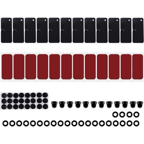 Sunluway Rear Window Louvers Installation Hardware Accessories 3M Double Sided Mounting Tape for Ford Mustang Dodge Challenger and Camaro