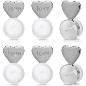 Rubber Earring Backs for Droopy Ears,Silicone Earring Lifter for Heavy Earrings and Studs, Secure Earing Backs Replacement(gold)