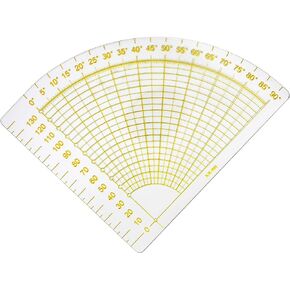 VViViD Quarter Circle Fan Shape Quilting Template Seam Ruler