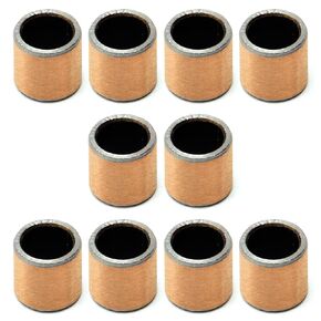 Othmro 10 pcs Oilless Bushing Sleeve Bearing 0.23"Bore x0.31"OD x0.31" Length Plain Bearings Wrapped Oilless Bushings