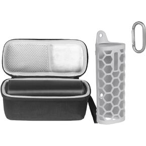 Silicone Cover+Speaker Case for Sonos Roam Speaker,Shockproof Protective Sonos Roam Speaker Case Silicone Cover(Black)