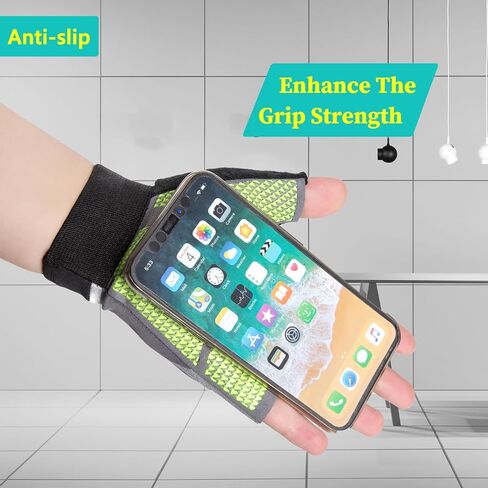 Workout Gloves for Men Women, Gym Gloves with Half Fingers, Breathable Fabric, Anti-Slip Palm, Exercise Gloves Perfect for Cycling, Fitness in Saudi Arabia