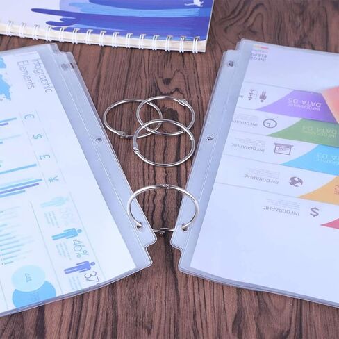 حلقات الموثق 1 بوصة حلقات الكتاب فضفاضة ورقة الموثق الدائري حلقات بطاقة الفهرس حلقة البطاقات التعليمية حلقات معدنية لبطاقات الفهرسة مثالية للمدرسة المنزل مكتب 50 قطعة in Kuwait