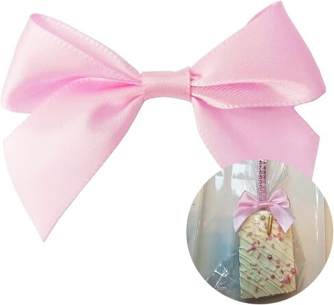 Mini Ribbon Bows for Crafts,Premade Mini Christmas Bows,30 Pieces Multicolor Small Satin Bows with Adhesive Stickers in Saudi Arabia