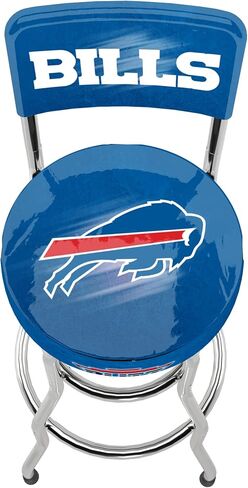 ARCADE1UP NFL Blitz High Back Stool with Adjustable Height and Swiveling Padded Seat (Buffalo Bills) in Saudi Arabia