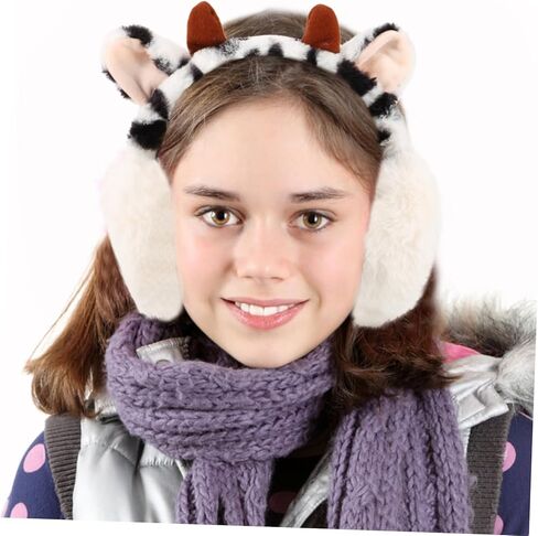 COLLBATH البقرة أفخم غطاء للأذنين الكبار غطاء للأذنين تشغيل أغطية الأذن تدفئة الأذن التزلج على الجليد يفشل الأذن التزلج الأذن دفئا فو الفراء الأذن دفئا غطاء للأذنين المرأة الدافئة الأذن إفشل سخان رقيق الطالب in Kuwait