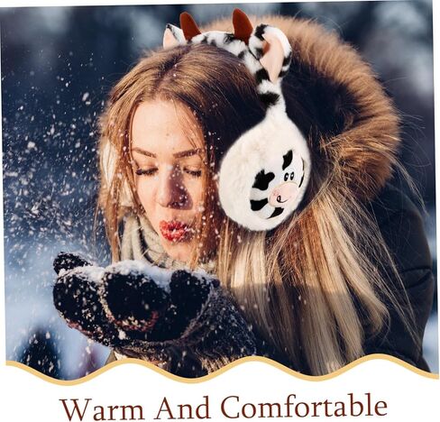 COLLBATH البقرة أفخم غطاء للأذنين الكبار غطاء للأذنين تشغيل أغطية الأذن تدفئة الأذن التزلج على الجليد يفشل الأذن التزلج الأذن دفئا فو الفراء الأذن دفئا غطاء للأذنين المرأة الدافئة الأذن إفشل سخان رقيق الطالب in Kuwait