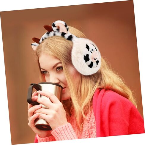 COLLBATH البقرة أفخم غطاء للأذنين الكبار غطاء للأذنين تشغيل أغطية الأذن تدفئة الأذن التزلج على الجليد يفشل الأذن التزلج الأذن دفئا فو الفراء الأذن دفئا غطاء للأذنين المرأة الدافئة الأذن إفشل سخان رقيق الطالب in Kuwait