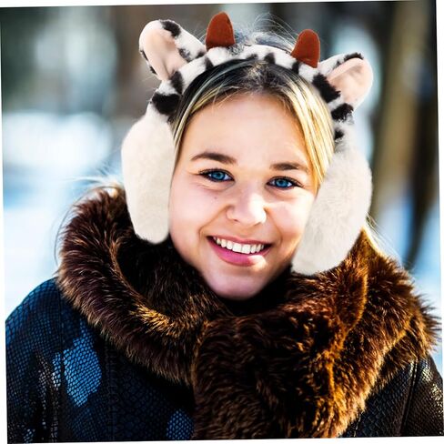 COLLBATH البقرة أفخم غطاء للأذنين الكبار غطاء للأذنين تشغيل أغطية الأذن تدفئة الأذن التزلج على الجليد يفشل الأذن التزلج الأذن دفئا فو الفراء الأذن دفئا غطاء للأذنين المرأة الدافئة الأذن إفشل سخان رقيق الطالب in Kuwait