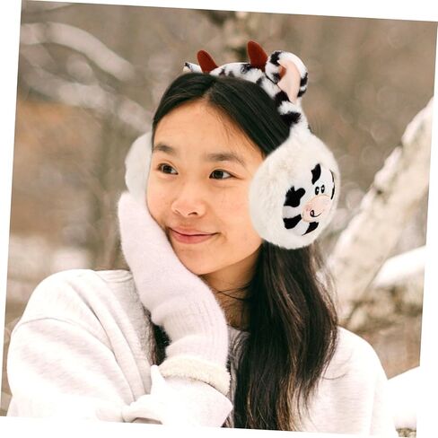 COLLBATH البقرة أفخم غطاء للأذنين الكبار غطاء للأذنين تشغيل أغطية الأذن تدفئة الأذن التزلج على الجليد يفشل الأذن التزلج الأذن دفئا فو الفراء الأذن دفئا غطاء للأذنين المرأة الدافئة الأذن إفشل سخان رقيق الطالب in Kuwait