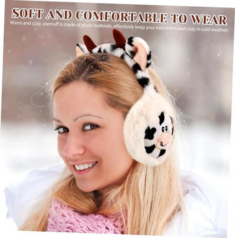 COLLBATH البقرة أفخم غطاء للأذنين الكبار غطاء للأذنين تشغيل أغطية الأذن تدفئة الأذن التزلج على الجليد يفشل الأذن التزلج الأذن دفئا فو الفراء الأذن دفئا غطاء للأذنين المرأة الدافئة الأذن إفشل سخان رقيق الطالب in Kuwait