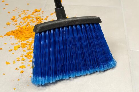 Carlisle FoodService Products CFS Duo-Sweep Plastic Large Debris Broom with Handle, 48 Inches, Blue in Saudi Arabia