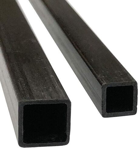(2) KARBXON – 4mm x 4mm x 1000mm PULTRUDED – Square-Carbon Fiber Tube - Square Hollow Carbon Fiber rods – Square Pure Carbon Fibre Tubes - Lightweight High Strength Carbon Fiber Shaft (2) Tubes in Kuwait